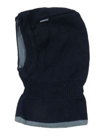 Tmavomodrá pletená kukla 