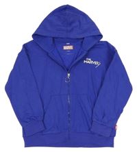 Kobaltově modrá propínací mikina The Marvels s kapucí M&S