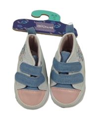 Nové - Bílorůžové koženkové capáčky se Stitchem Primark vel. 16