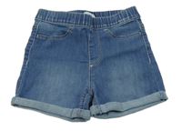 Světlemodré elastické riflové kraťasy H&M