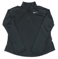 Černá sportovní funkční mikina s logem Nike