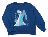 Petrolejová oversize mikina s Elsou Disney