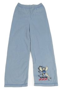 Světlemodré fleecové pyžamové kalhoty s vílou