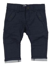 Tmavomodré melírované kalhoty OBaïBi