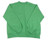 Zelená teplá mikina ZARA