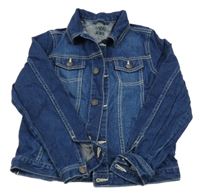 Tmavomodrá riflová bunda s límečkem Tchibo