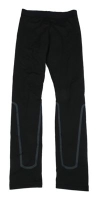 Černé thermo legíny s logem KIPSTA