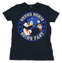 Tmavomodré tričko se Sonicem guppy