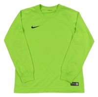 Křiklavě zelené funkční sportovní triko s logem Nike