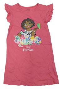 Tmavorůžové šaty s Mirabel - Encanto a volánky PRIMARK