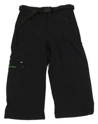 Černé outdoorové kraťasy s páskem