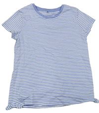 Modro-bílé pruhované tričko s mašlemi George