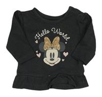Antracitové triko s Minnie Primark