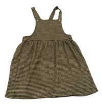 Hnědo-černé vzorované laclové šaty F&F