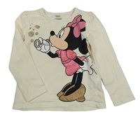 Krémové triko s Minnie C&A