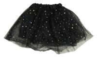 Kostým - Černá tylová sukně s hvězdami