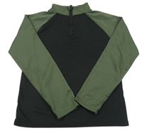 Černo-khaki sportovní mikina Ergeenomixx