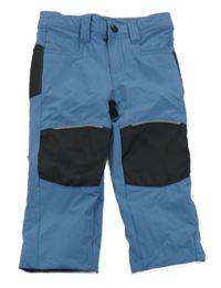 Modro-černé outdoorové podšité kalhoty Crane