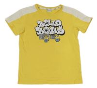 Žluto-bílé tričko s Mimoni Puma