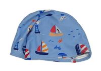Světlemodrá koupací čepice s loďkami Shein