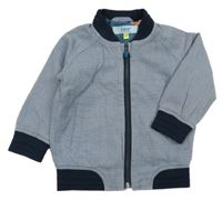 Tmavomodrá melírovaná jarní bunda Baker