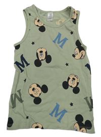 Zelenošedé tílko s Mickeym Disney