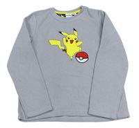 Šedá fleecová domácí mikina s Pikachu Primark