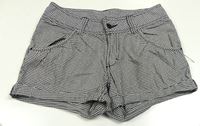 Černo-bílé kostičkované kraťasy H&M