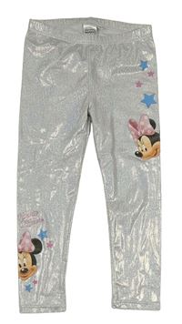 Stříbrné legíny s Minnie 