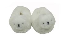 Bílé chlupaté capáčky s medvědy 