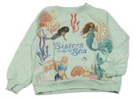 Mintová mikina s mořskými vílami H&M