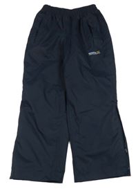 Tmavomodré šusťákové funkční podšité kalhoty s logem Regatta