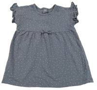 Tmavošedé puntíkaté šaty George