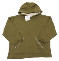 Nové - khaki mikina s kapucí Primark