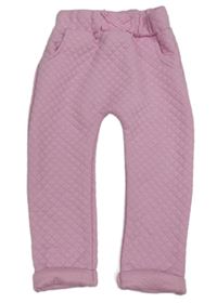 Růžové prošívané tepláky Dunnes Stores