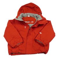 Červená šusťáková zimní funkční bunda s kapucí Wed´ze