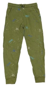 Khaki tepláky s fleky M&S