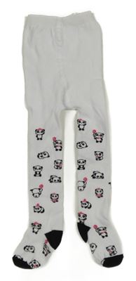 Bílo-černé punčocháče s pandami 