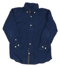 Tmavomodrá manšestrová košile 