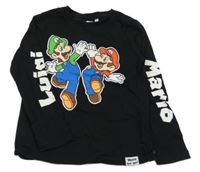 Černé triko s Mariem C&A