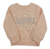 Světlerůžová mikina s nápisy Kiki&Koko