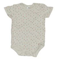 Bílo-barevné body s hvězdami Topomini