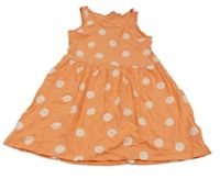 Oranžové puntíkaté šaty H&M