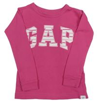 Fuchsiové tričko s logem GAP