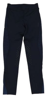 Tmavomodré jezdecké crop legíny Decathlon