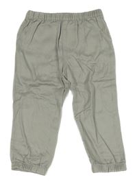 Béžové lehké cuff kalhoty F&F
