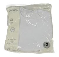 Nové - 6set - 6x Bílý froté bryndák George