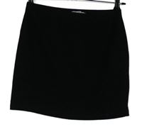 Dámská černá strukturovaná minisukně 