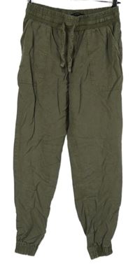 Dámské khaki cuff kalhoty F&F