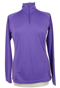 Dámská fialová sportovní funkční mikina 